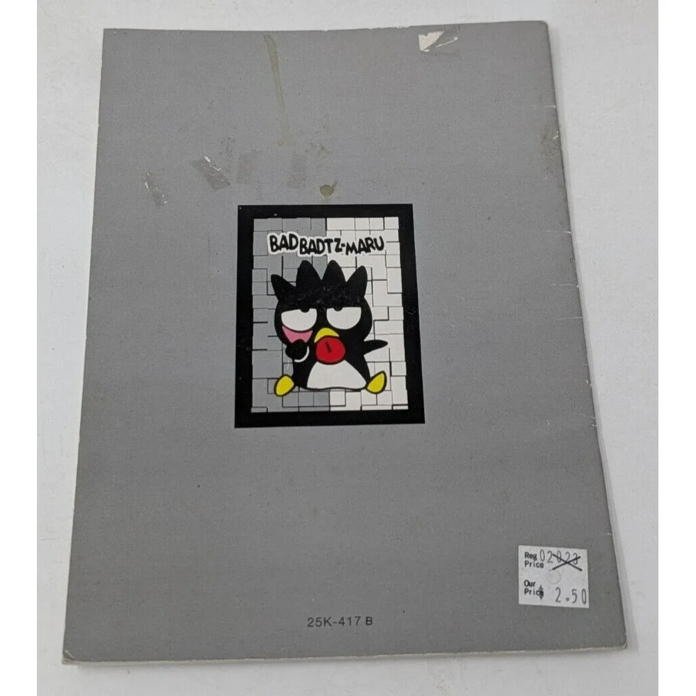 Vintage Sanrio Badtz Maru Notebook Memo Pad‎ Journal Book 90s 1990s